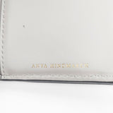 Anya Hindmarch アローズ別注 EYES ミニウォレット 三つ折り財布 シルバー レディース アニヤ・ハインドマーチ【中古】5-1014G◎