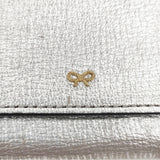 Anya Hindmarch アローズ別注 EYES ミニウォレット 三つ折り財布 シルバー レディース アニヤ・ハインドマーチ【中古】5-1014G◎
