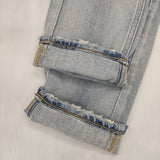 upper hights/Rouge vif La cle 別注 THE STELLA DAMAGED SURF ダメージ加工 スキニージーンズ デニムパンツ ブルー レディース アッパーハイツ/ルージュヴィフラクレ【中古】6-0205G∞