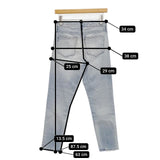 upper hights/Rouge vif La cle 別注 THE STELLA DAMAGED SURF ダメージ加工 スキニージーンズ デニムパンツ ブルー レディース アッパーハイツ/ルージュヴィフラクレ【中古】6-0205G∞