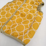 mina perhonen tambourine TA6032P キッズ 100サイズ 中綿ベスト ボア ベスト イエロー ホワイト レディース ミナペルホネン【中古】5-1108T♪