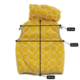 mina perhonen tambourine TA6032P キッズ 100サイズ 中綿ベスト ボア ベスト イエロー ホワイト レディース ミナペルホネン【中古】5-1108T♪