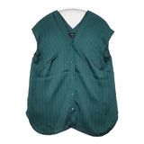 BOSCH 021-8110504 ノースリーブ ストライプ ブラウス シャツ グリーン レディース ボッシュ【中古】6-0425S∞