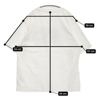 nest Robe UpcycleLino BASIC 天竺ビッグTee 20th anniversary edition 定価15400円 Tシャツ ホワイト レディース ネストローブ【中古】5-0930S♪