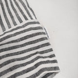 nest Robe UpcycleLino ストライププチフリル2wayシャツ 定価24200円 ブラウス 24SS ホワイト ブラック レディース ネストローブ【中古】5-0926S♪