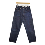 YAECA 14oz WIDE STRAIGHT DENIM ワイドストレートデニム 定価22000円 11-14W デニムパンツ ネイビー INDIGO レディース ヤエカ【中古】6-0205G∞