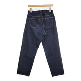 YAECA 14oz WIDE STRAIGHT DENIM ワイドストレートデニム 定価22000円 11-14W デニムパンツ ネイビー INDIGO レディース ヤエカ【中古】6-0205G∞