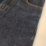 YAECA 14oz WIDE STRAIGHT DENIM ワイドストレートデニム 定価22000円 11-14W デニムパンツ ネイビー INDIGO レディース ヤエカ【中古】6-0205G∞