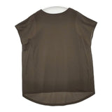 theory レイヤードトップス sheer crepe 01-1101044-698-902 ブラウス シャツ カーキ レディース セオリー【中古】6-0425S∞