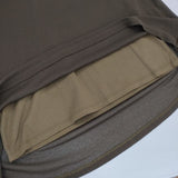 theory レイヤードトップス sheer crepe 01-1101044-698-902 ブラウス シャツ カーキ レディース セオリー【中古】6-0425S∞