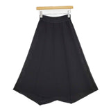 theory Crepe Combo Combo Flare SK 裾アシンメトリー ロングスカート ブラック レディース セオリー【中古】6-0205M∞