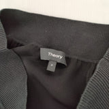 theory Crepe Combo Combo Flare SK 裾アシンメトリー ロングスカート ブラック レディース セオリー【中古】6-0205M∞