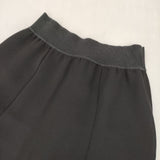 theory Crepe Combo Combo Flare SK 裾アシンメトリー ロングスカート ブラック レディース セオリー【中古】6-0205M∞
