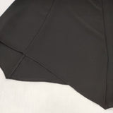 theory Crepe Combo Combo Flare SK 裾アシンメトリー ロングスカート ブラック レディース セオリー【中古】6-0205M∞