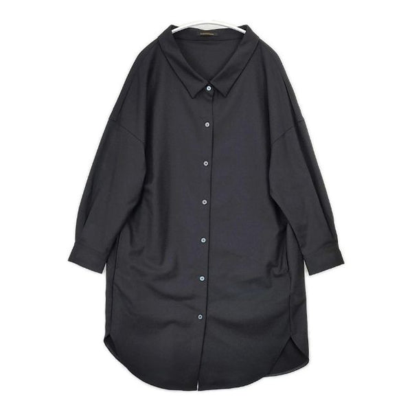 BARNYARDSTORM BG738602NN ロングシャツ チュニック 長袖シャツ ブラック レディース バンヤードストーム【中古】5-1106T∞
