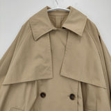 OFAKIND オフアカインド 新品 ドルマントレンチコート 定価37400円 エレメントルール トレンチコート ベージュ レディース【中古】5-1218M∞