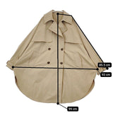 OFAKIND オフアカインド 新品 ドルマントレンチコート 定価37400円 エレメントルール トレンチコート ベージュ レディース【中古】5-1218M∞