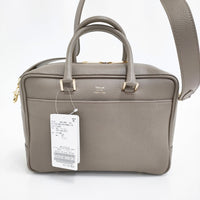 Manuel MILANO 新品 定価33000円 ベイクルーズ購入 IENA 2way レザーバッグ 25SS ベージュ レディース マニュエルミラノ【中古】5-0930G♪