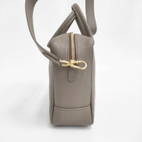 Manuel MILANO 新品 定価33000円 ベイクルーズ購入 IENA 2way レザーバッグ 25SS ベージュ レディース マニュエルミラノ【中古】5-0930G♪