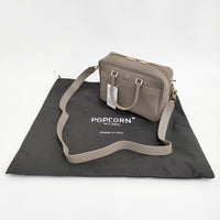 Manuel MILANO 新品 定価33000円 ベイクルーズ購入 IENA 2way レザーバッグ 25SS ベージュ レディース マニュエルミラノ【中古】5-0930G♪