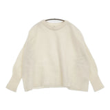 IENA ウールカシミヤ クループルオーバー 定価19800円 23080900705030 セーター ニット 23AW ホワイト レディース イエナ【中古】5-1031T♪