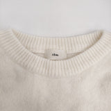 IENA ウールカシミヤ クループルオーバー 定価19800円 23080900705030 セーター ニット 23AW ホワイト レディース イエナ【中古】5-1031T♪
