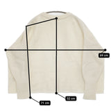 IENA ウールカシミヤ クループルオーバー 定価19800円 23080900705030 セーター ニット 23AW ホワイト レディース イエナ【中古】5-1031T♪