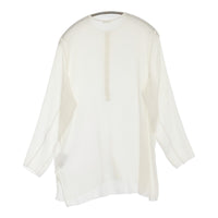 IENA ヨウリュウシフォンヘンリートップス 定価16500円 楊柳 シアー ブラウス シャツ 25SS ホワイト レディース イエナ【中古】5-0926M♪
