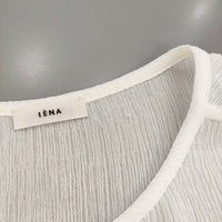 IENA ヨウリュウシフォンヘンリートップス 定価16500円 楊柳 シアー ブラウス シャツ 25SS ホワイト レディース イエナ【中古】5-0926M♪