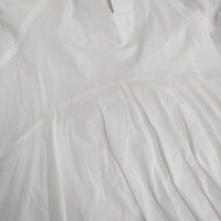 AAYUSHI パフスリーブエンブロイダリーフレアワンピース 定価31400円 ベイクルーズ購入 25SS ホワイト レディース アユーシ【中古】5-0930S♪