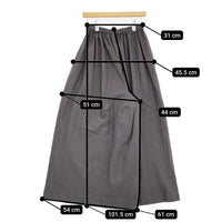 mina perhonen 美品 dry sound ワイドイージーパンツ 定価66000円 36/38 24AW チャコールグレー レディース ミナペルホネン【中古】5-0926T♪