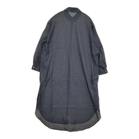 mina perhonen neutraali valoa 36 シャツドレス 定68200円 シルクコットン ワンピース 24SS ネイビー レディース ミナペルホネン【中古】5-0926M♪