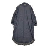 mina perhonen neutraali valoa 36 シャツドレス 定68200円 シルクコットン ワンピース 24SS ネイビー レディース ミナペルホネン【中古】5-0926M♪