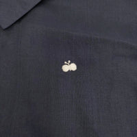 mina perhonen neutraali valoa 36 シャツドレス 定68200円 シルクコットン ワンピース 24SS ネイビー レディース ミナペルホネン【中古】5-0926M♪