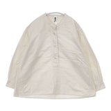 MHL. 595-4253509 SOFT HOPSACK P/O SHIRT 定価26400円 プルオーバー 長袖シャツ 24AW アイボリー レディース エムエイチエル【中古】5-1218M∞