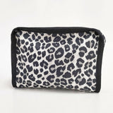 LeSportsac 美品 TECH ORGANIZER ニュートラルレオパード 定価11000円 小物入れ ポーチ ホワイト ブラック レディース レスポートサック【中古】6-0202G∞