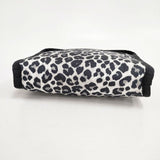 LeSportsac 美品 TECH ORGANIZER ニュートラルレオパード 定価11000円 小物入れ ポーチ ホワイト ブラック レディース レスポートサック【中古】6-0202G∞