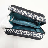 LeSportsac 美品 TECH ORGANIZER ニュートラルレオパード 定価11000円 小物入れ ポーチ ホワイト ブラック レディース レスポートサック【中古】6-0202G∞