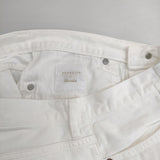 yunahica 黒田知永子さんコラボ chieko スタンダードデニム ホワイト 定価25300円 デニムパンツ ホワイト レディース ユナヒカ【中古】5-1218G∞