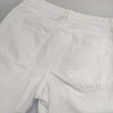 yunahica 黒田知永子さんコラボ chieko スタンダードデニム ホワイト 定価25300円 デニムパンツ ホワイト レディース ユナヒカ【中古】5-1218G∞