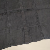 fog linen work リトアニア製 リネン ワイド ノースリーブ 比翼ボタン ブラウス シャツ ネイビー レディース フォグリネンワーク【中古】6-0425S∞