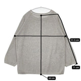 MARGARET HOWELL 589-8263002 コットン サイズF セーター ニット グレー レディース マーガレットハウエル【中古】5-1106M∞