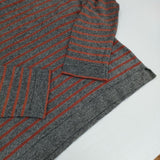 MARGARET HOWELL 578-263112 コットンウール ボーダー セーター ニット グレー オレンジ レディース マーガレットハウエル【中古】5-1106T∞