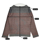 MARGARET HOWELL 578-263112 コットンウール ボーダー セーター ニット グレー オレンジ レディース マーガレットハウエル【中古】5-1106T∞