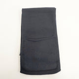 MHL. Pocket Scarf ポケット付きマフラー 無地 マフラー ネイビー レディース エムエイチエル【中古】5-1014T◎