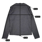 SUNSPEL メリノウール イギリス製 XS カーディガン チャコールグレー レディース サンスペル【中古】5-1106T∞