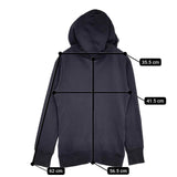 45R/45rpm コットン ダブルジップ パーカー ネイビー レディース フォーティーファイブアールピーエム【中古】6-0205M∞