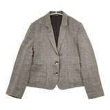 MARGARET HOWELL 578-6120003 CLEAN HERRINGBONE JACKET リネン テーラードジャケット グレー レディース マーガレットハウエル【中古】5-1220M∞