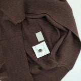 MARGARET HOWELL 578-263410 ウール バックボタン セーター ニット ワインレッド レディース マーガレットハウエル【中古】5-1106T∞