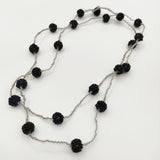 designsix PETITE KIRI NECKLACE ビーズ ネックレス ブラック クリア レディース デザインシックス【中古】5-1130G∞